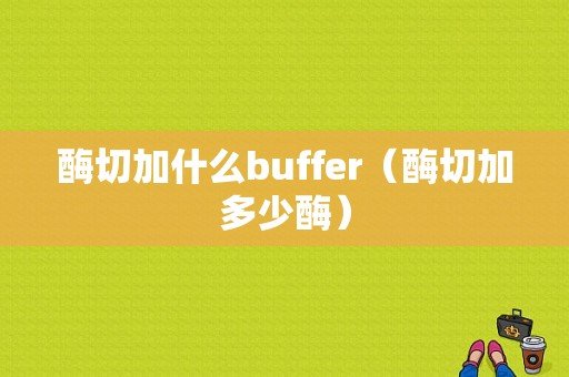 酶切加什么buffer（酶切加多少酶）