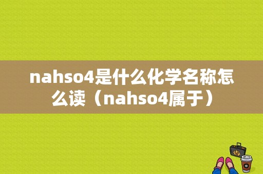 nahso4是什么化学名称怎么读（nahso4属于）