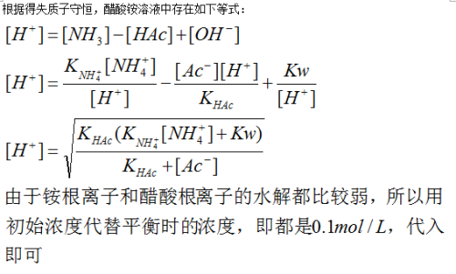 醋酸铵的ph用什么调（醋酸铵溶液稀释后ph怎么变）