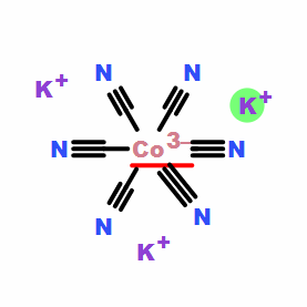 六氰合钴什么颜色（六氰合钴ⅱ酸钾）
