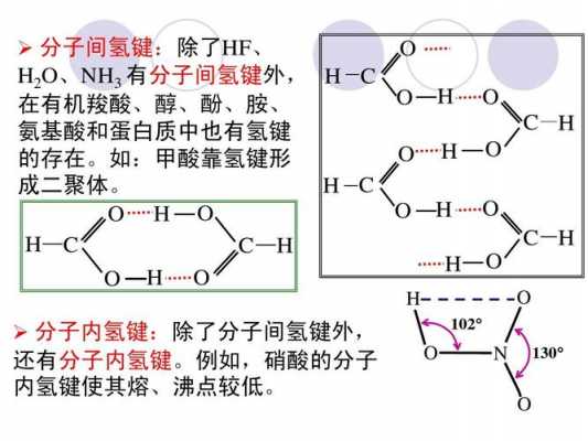 HNO3中为什么有分子内氢键（hno3氢键类型）