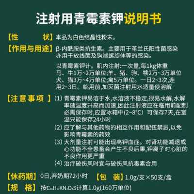 青霉素G钾是什么意思（青霉素g钾静脉注射）