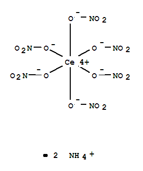 硝酸铈铵氧化完是什么（硝酸铈铵化学结构式）
